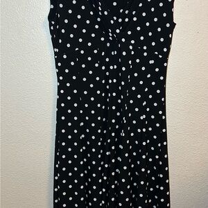 Lauren Ralph Lauren Black Dress with White Polka Dots